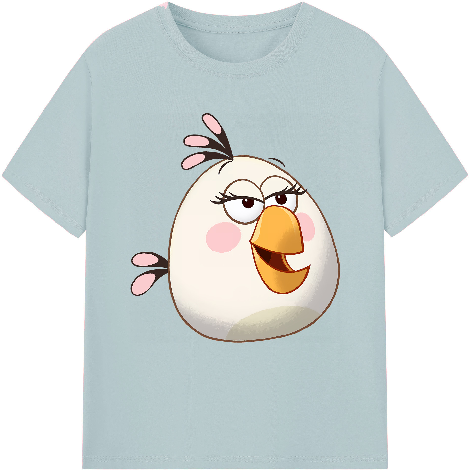 （画像用） Angry Birds アングリーバード 綿100％半袖Tシャツ（フロントプリント）